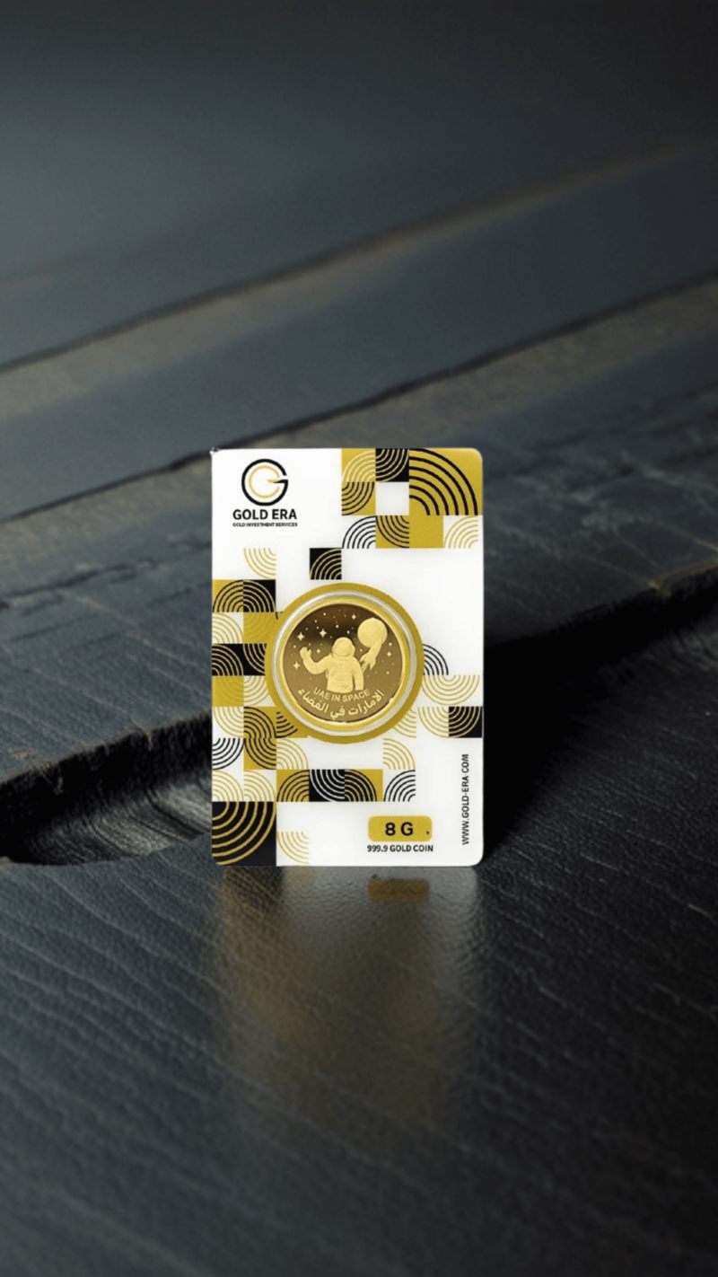 8g Gold Coin 24K – UAE in Space Design
