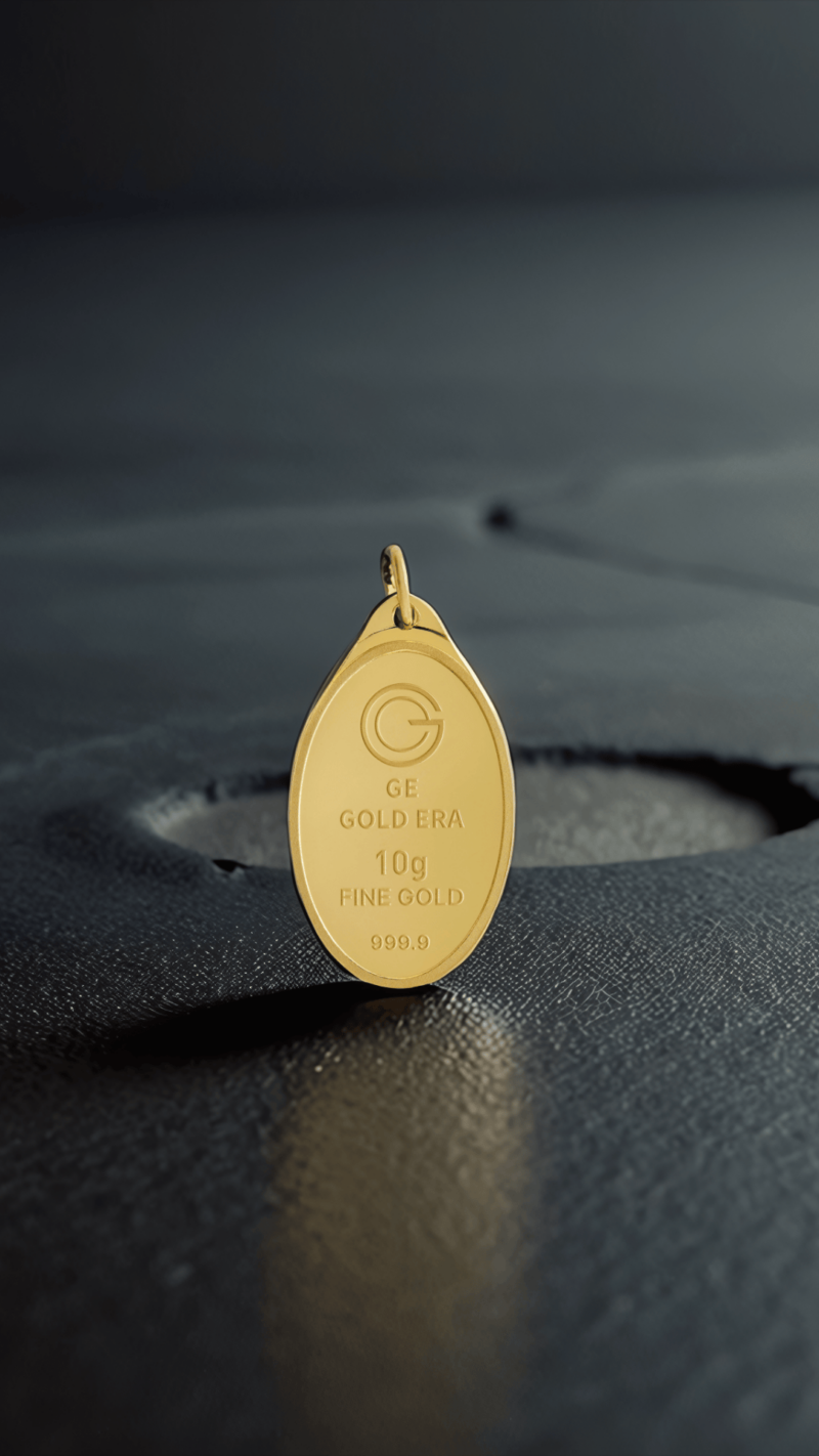 10 Grams Gold Pendant 24K – Back