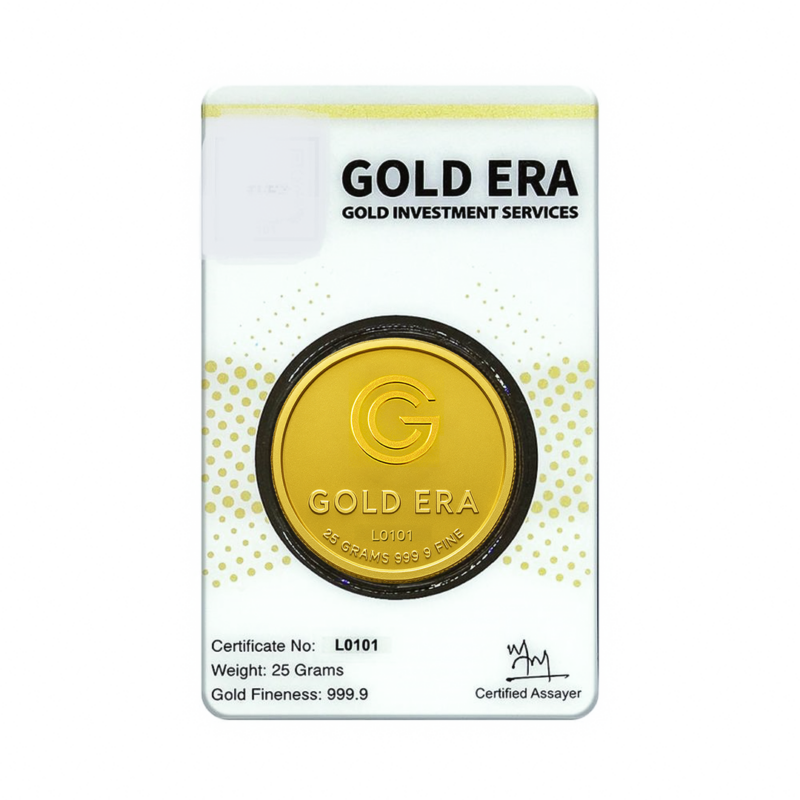 25g Gold Coin 24K Back